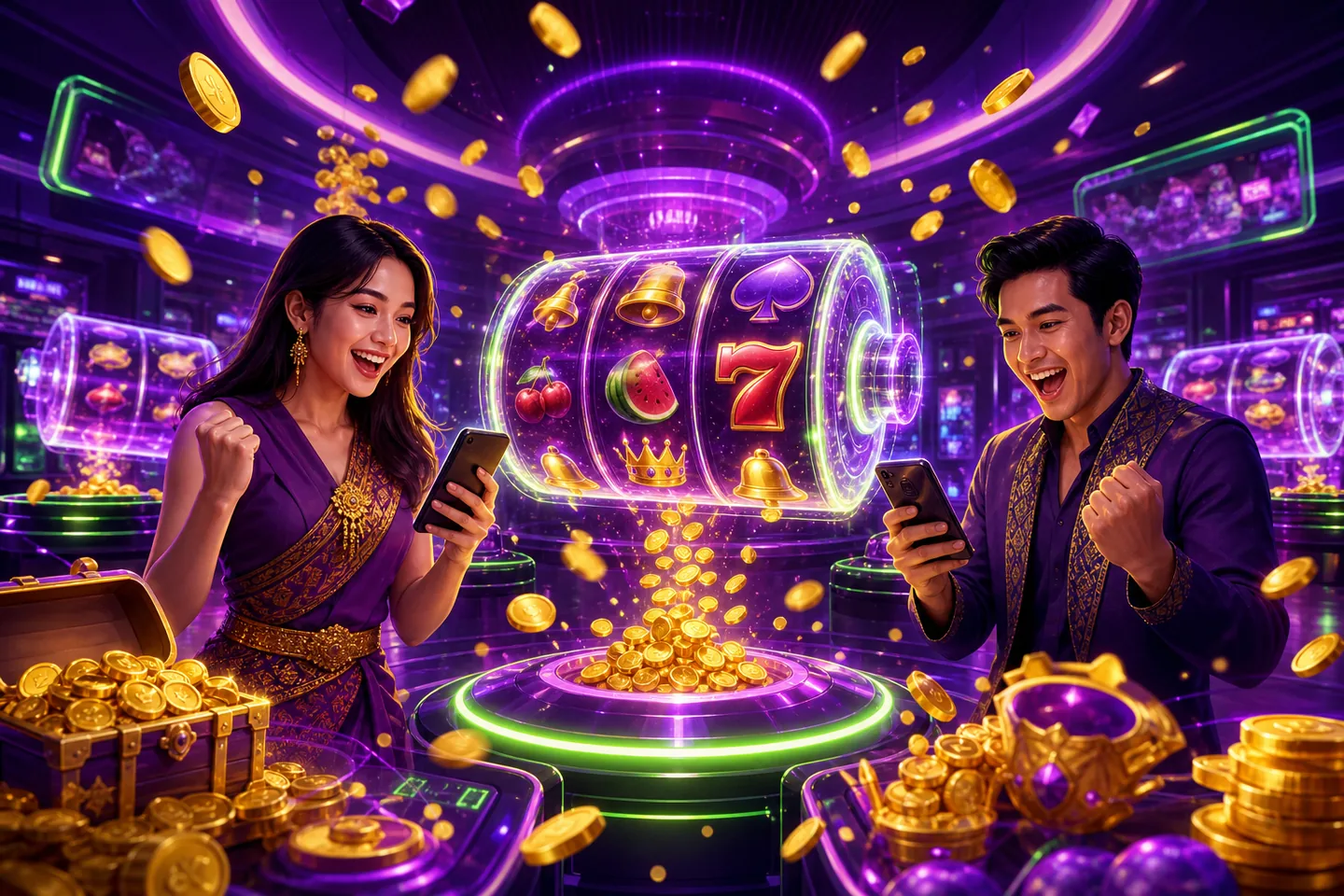 Ilustrasi konsep 7Dewaslot
